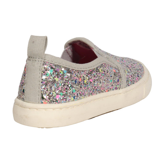 CAT & JACK Kids Shoes 30 / Silver CAT & JACK - KIDS- Madigan Slip-on Glitter Sneakers