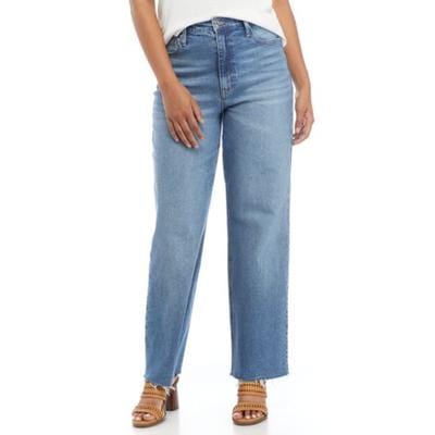 CELEBRITY PINK Womens Bottoms M / Blue CELEBRITY PINK - High Rise Wide Leg Jeans