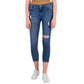 CELEBRITY PINK Womens Bottoms L / Blue / 30 CELEBRITY PINK - Mid Rise Cropped Ankle Skinny Jeans denim