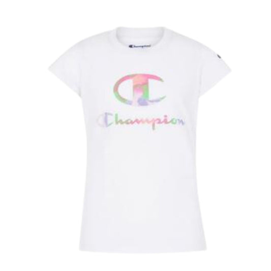 CHAMPION Baby Girl 3 Years / White CHAMPION - BABY - Tie Dye C Script Short Sleeve T-Shirt