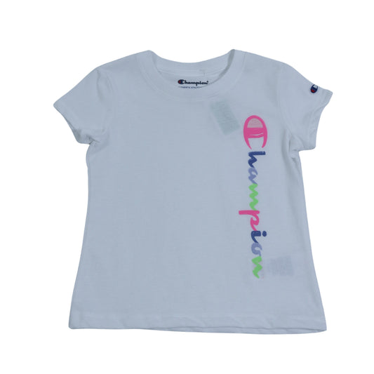 CHAMPION Girls Tops 5 Years / White CHAMPION - Kids - Front Branding T-Shirt