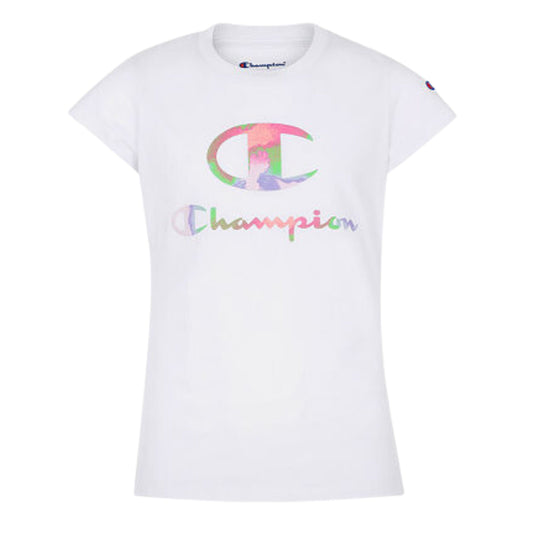 CHAMPION Girls Tops CHAMPION - KIDS -  Tie-Dye Print Graphic T-Shirt