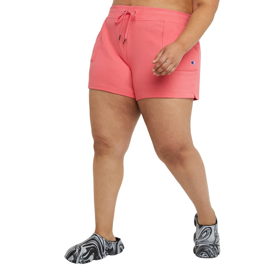 CHAMPION Womens sports CHAMPION -  Plus Size Campus French Terry Drawstring Shorts