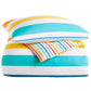 CHARTER CLUB Comforter/Quilt/Duvet Twin / Multi-Color CHARTER CLUB - Kids Rainbow Stripe Cotton 2-Pc. Comforter Set