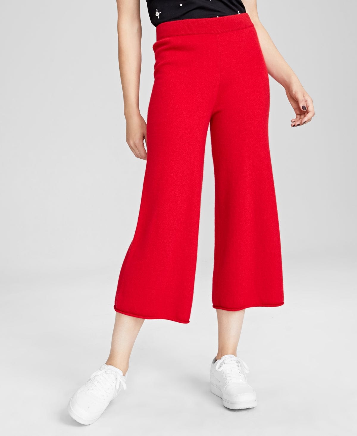 CHARTER CLUB Womens Bottoms CHARTER CLUB - Cashmere Pull-on Culottes