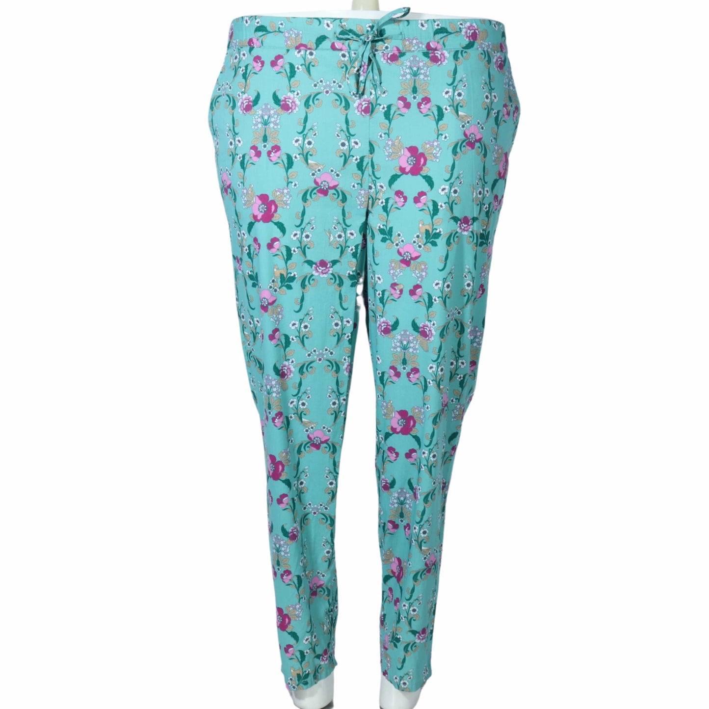 CHARTER CLUB Womens Bottoms L / Multi-Color CHARTER CLUB - Flower drawstring pants