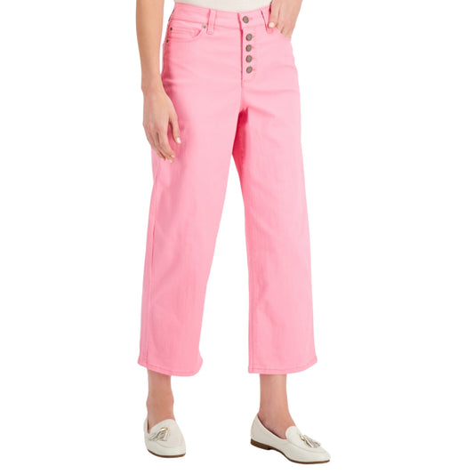 CHARTER CLUB Womens Bottoms L / Pink CHARTER CLUB -  High-Rise Straight-Leg Jeans