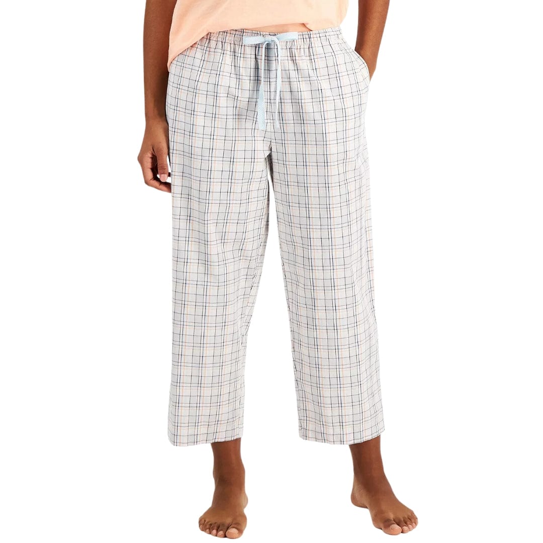CHARTER CLUB Womens Pajama CHARTER CLUB - Cropped Woven Pajama Pants