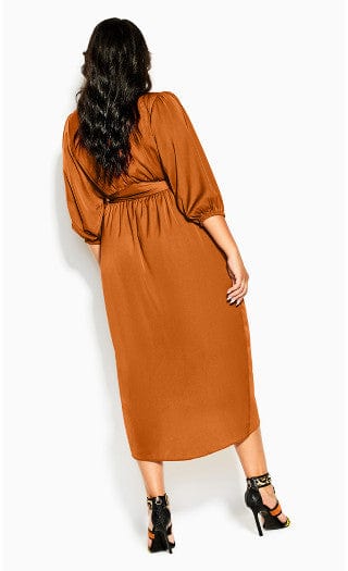 CITY CHIC Womens Dress CITY CHIC - Opulent Elbow Sleeve Dress