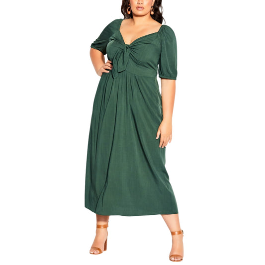 CITY CHIC Womens Dress M / Green CITY CHIC -  Plus Size Maxi Villa Capri Dress
