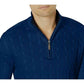 CLUB ROOM Mens Tops S / Navy CLUB ROOM - Long Sleeve Shawl Collar Classic Fit Quarter-Zip