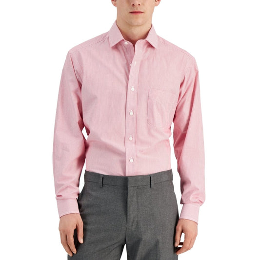 CLUB ROOM Mens Tops L / Multi-Color CLUB ROOM - Regular Fit Cotton Stripe Dress Shirt