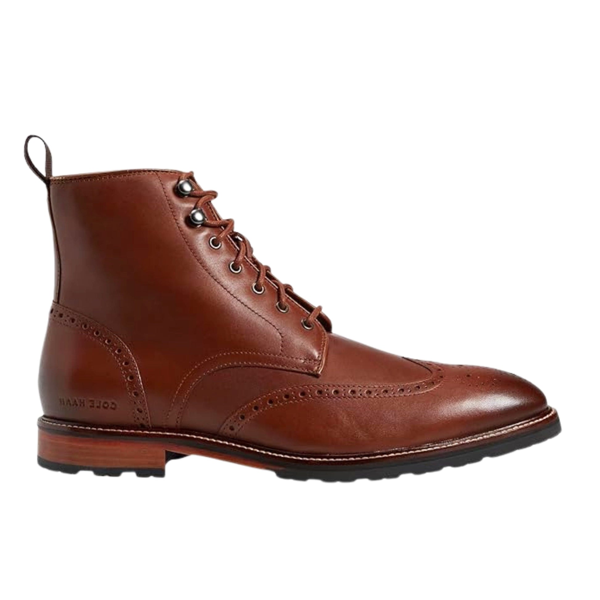 COLE HAAN Mens Shoes COLE HAAN - Berkshire Wingtip Leather Ankle Boots