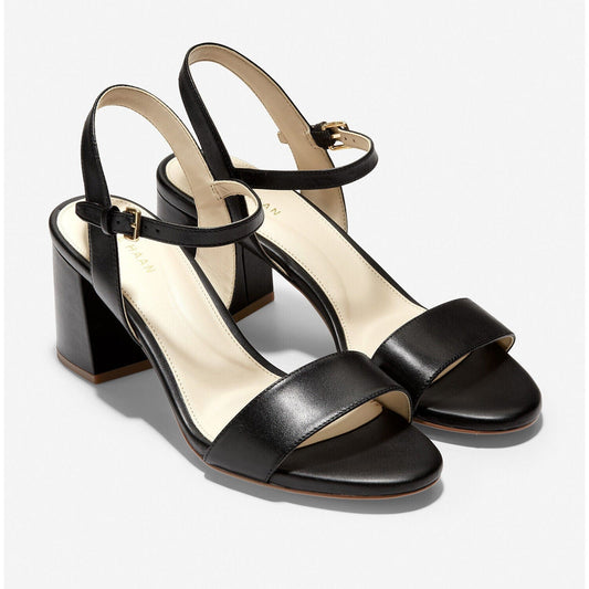 COLE HAAN Womens Shoes 37.5 / Black COLE HAAN - Josie Black Heel Sandal
