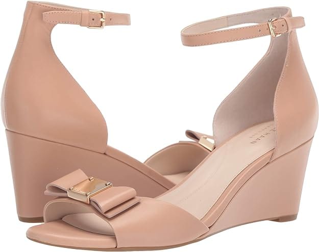 Cole haan women's tali grand bow wedge clearance pump