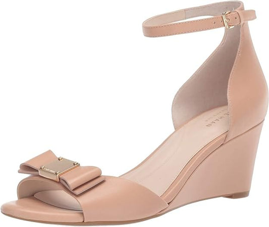 COLE HAAN Womens Shoes 39 / Beige COLE HAAN - Tali Grand Bow Wedge Sandal