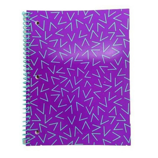 COLLEGE RULED Stationery COLLEGE RULED - 1 Subject Spiral Notebook Purple Arrow