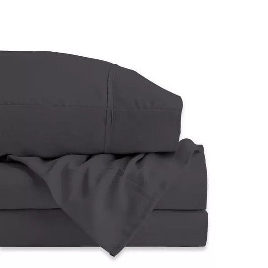 COLOR SENSE Bedsheets Twin / Dark Gray COLOR SENSE - 300 Thread Count Wrinkle Resistant Sateen Sheet Set