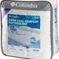 COLUMBIA Sheet Sets Full / White COLUMBIA - Quilted Ice Fiber Cooling Mattress Pad