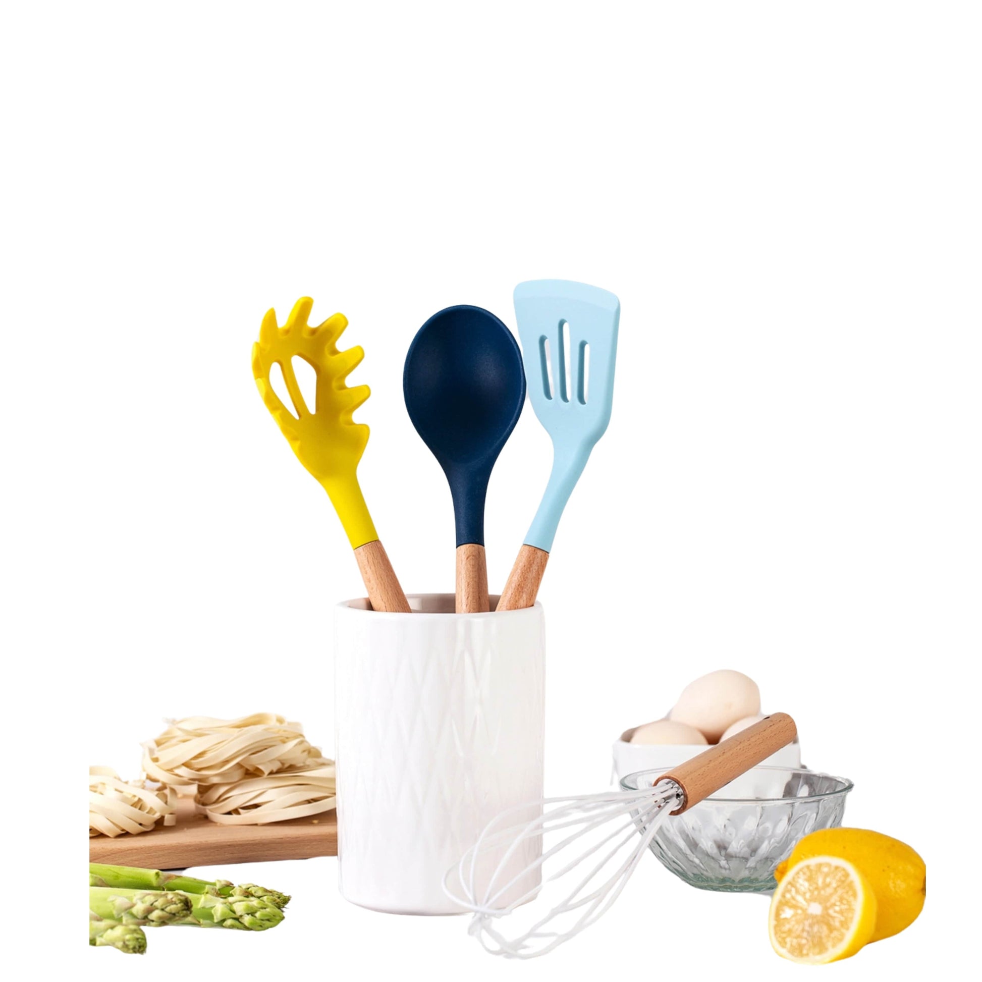 COOK WITH COLOR Kitchenware Multi-Color COOK WITH COLOR  -  5-Pc. Nylon Utensil Set & Crock