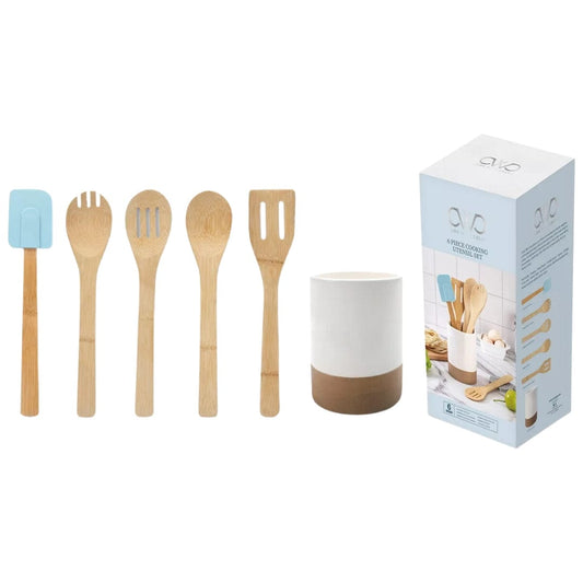 COOK WITH COLOR Kitchenware COOK WITH COLOR - 6-Pc. Bamboo Utensil Set