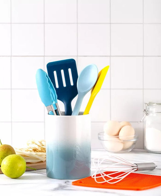 COOK WITH COLOR Kitchenware Multi-Color COOK WITH COLOR  -  7-Pc. Silicone Utensil Set & Crock