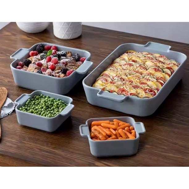 CORNINGWARE Kitchenware Grey CORNINGWARE - Modern 4-Piece Baking Dish Set in Ash