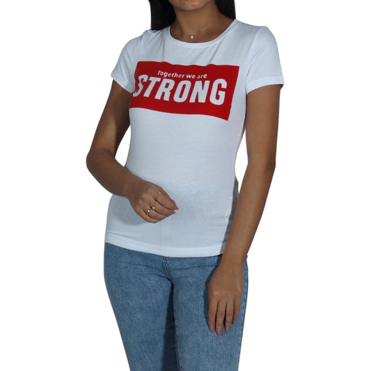 COST:BART Girls Tops S / White COST:BART - Kids - Front Velour Printed T-Shirt