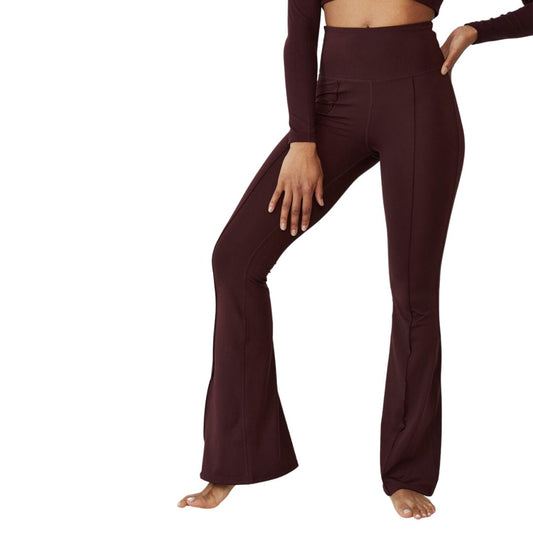 COTTON ON Womens Bottoms M / Burgundy COTTON ON - Contouring Yoga Flare Pant
