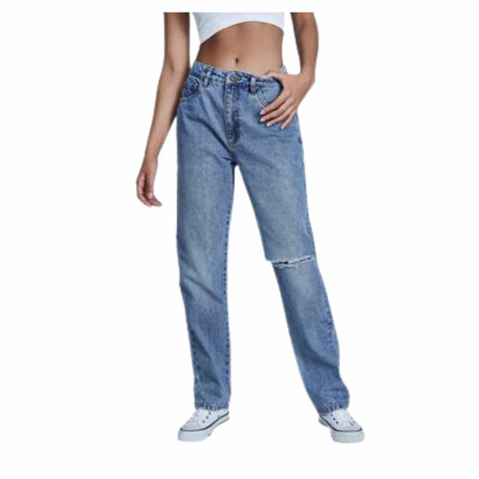 COTTON ON Womens Bottoms M / Blue COTTON ON - Long Straight Leg Jean in Mid