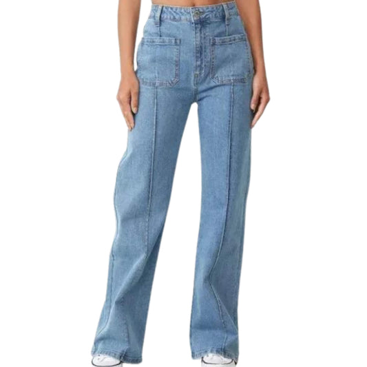 COTTON ON Womens Bottoms S / Blue COTTON ON -  Pocket Flare Jeans