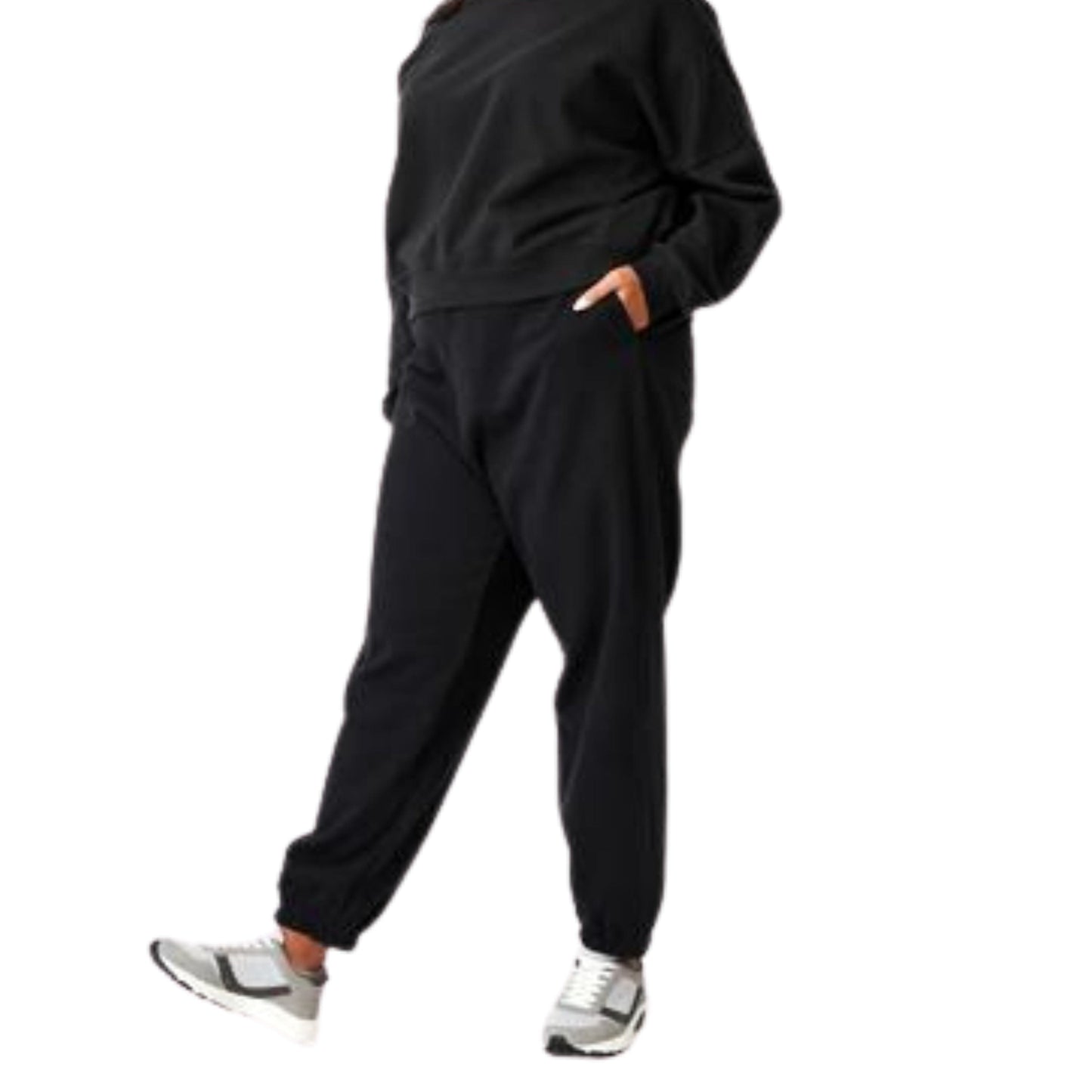 COTTON ON Womens Bottoms XL / Black COTTON ON - Trendy Plus High Rise Sweatpants