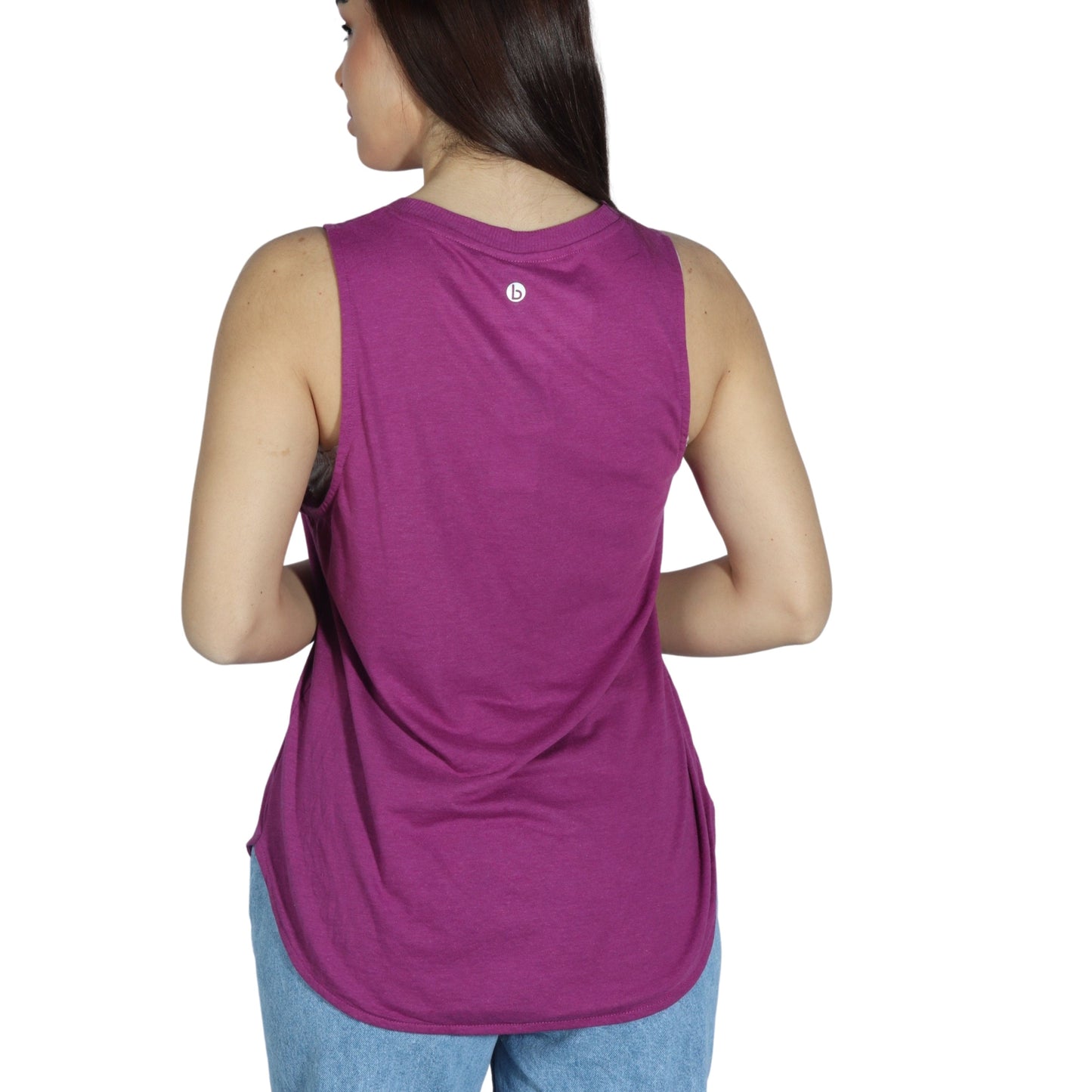 COTTON ON Womens sports M / Purple COTTON ON - Side Vents Tan Top