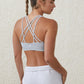 COTTON ON Womens sports M / Grey COTTON ON - Strappy Sports Crop