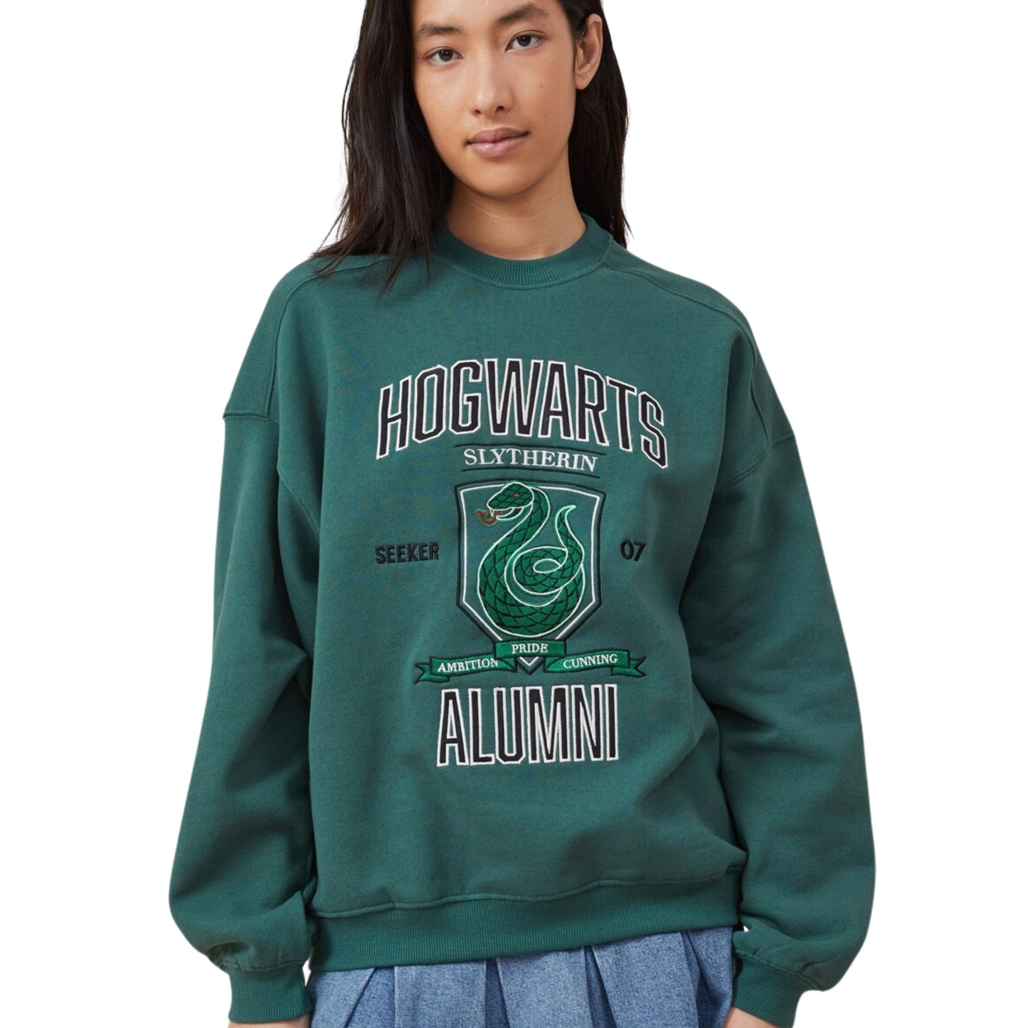 COTTON ON Womens Tops XXS / Green COTTON ON -  Harry Potter Crew Sweatshirt