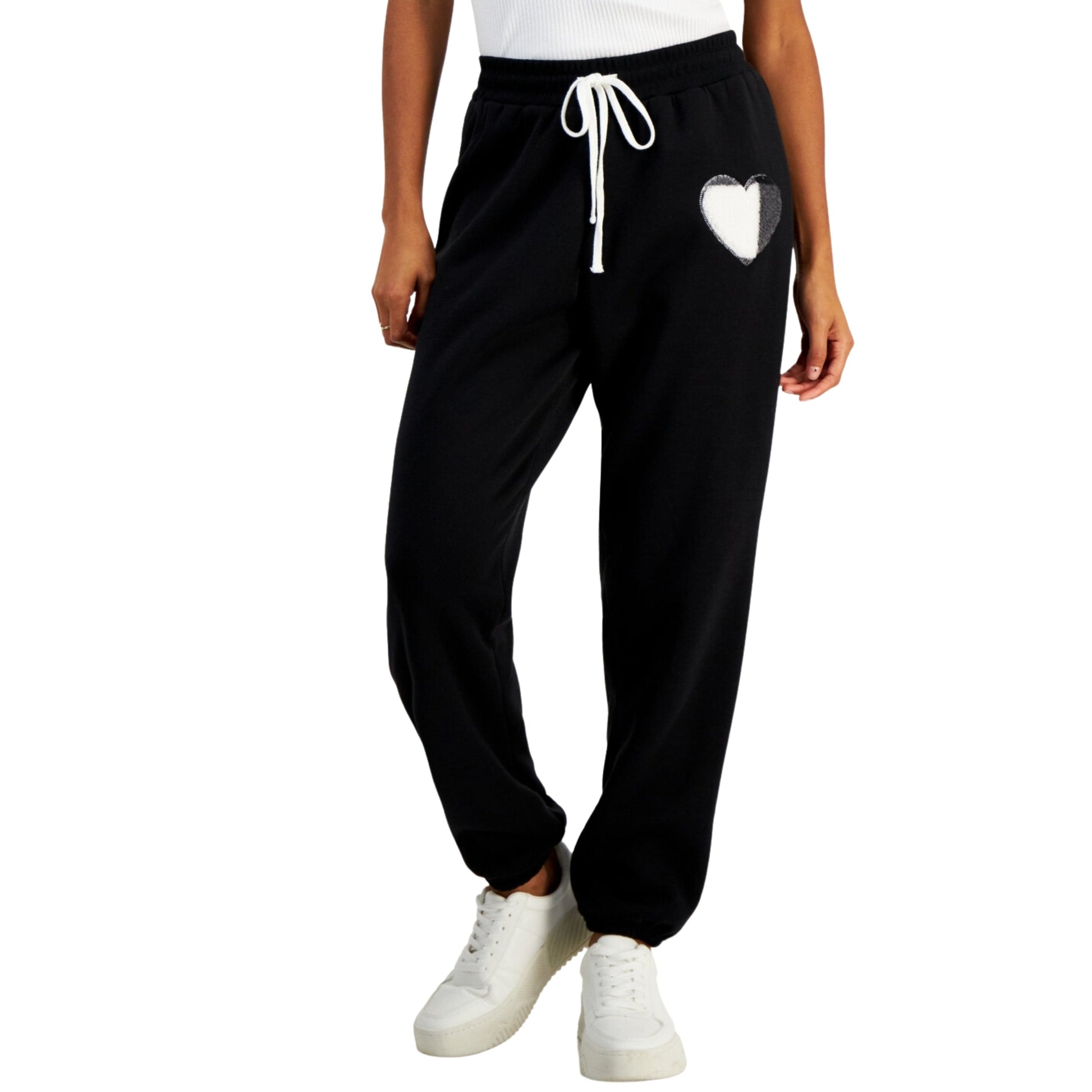 CRAVE FAME Womens Bottoms XL / Black CRAVE FAME -  High-Rise Sherpa-Lined Sweatpants