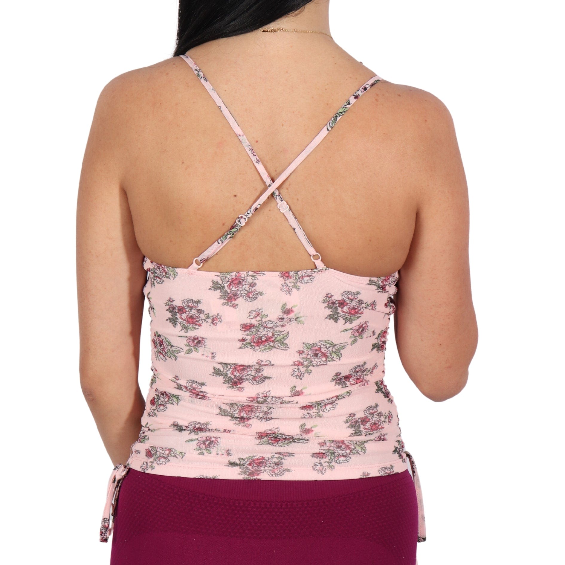 CRAVE FAME Womens Tops CRAVE FAME - Ruched X-Back Cami Top