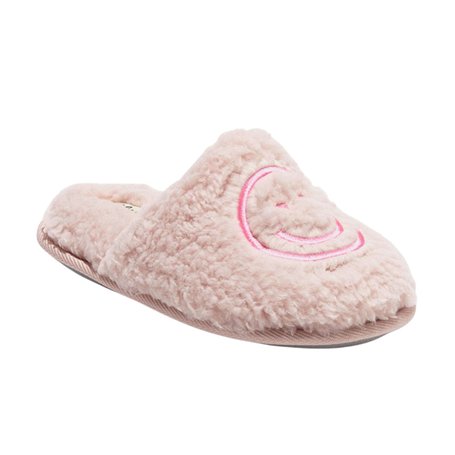 DEARFOAMS Kids Shoes 33 / Pink DEARFOAMS -  Happy Face Scuff Slippers