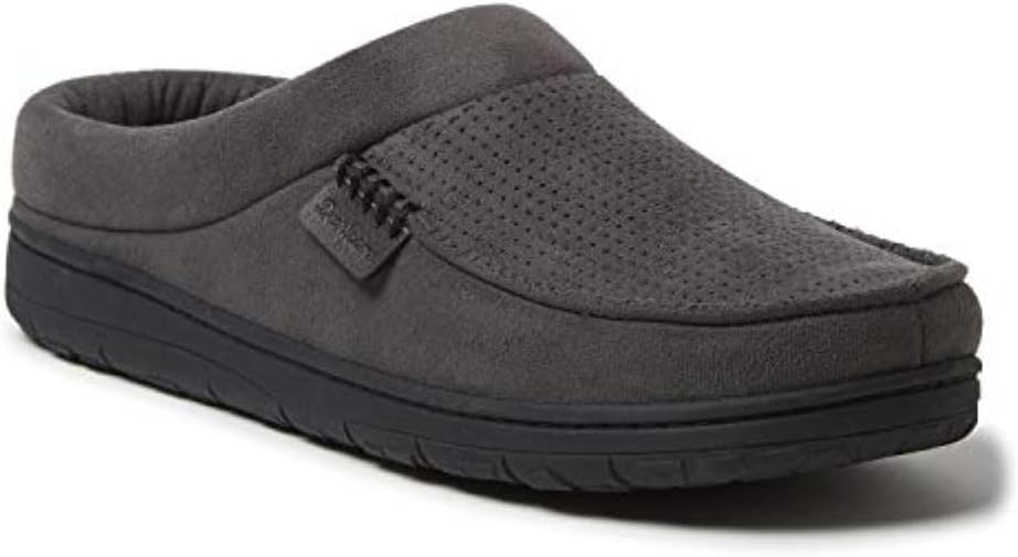 DEARFOAMS Mens Shoes 46 / Grey DEARFOAMS -  Pavement Perforated Moccasin Slipper