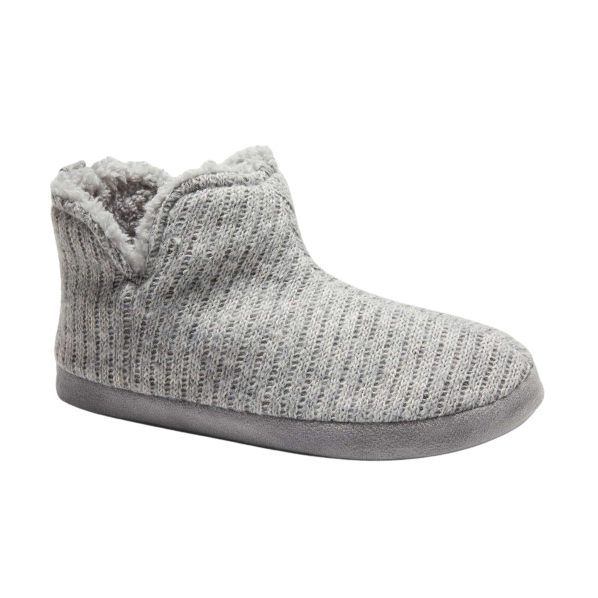 DEARFOAMS Womens Shoes 36 / Grey DEARFOAMS - Knit Bootie Slippers