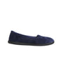 DEARFOAMS Womens Shoes 38 / Navy DEARFOAMS -  Rebecca Microfiber Velour Closed Back Slipper