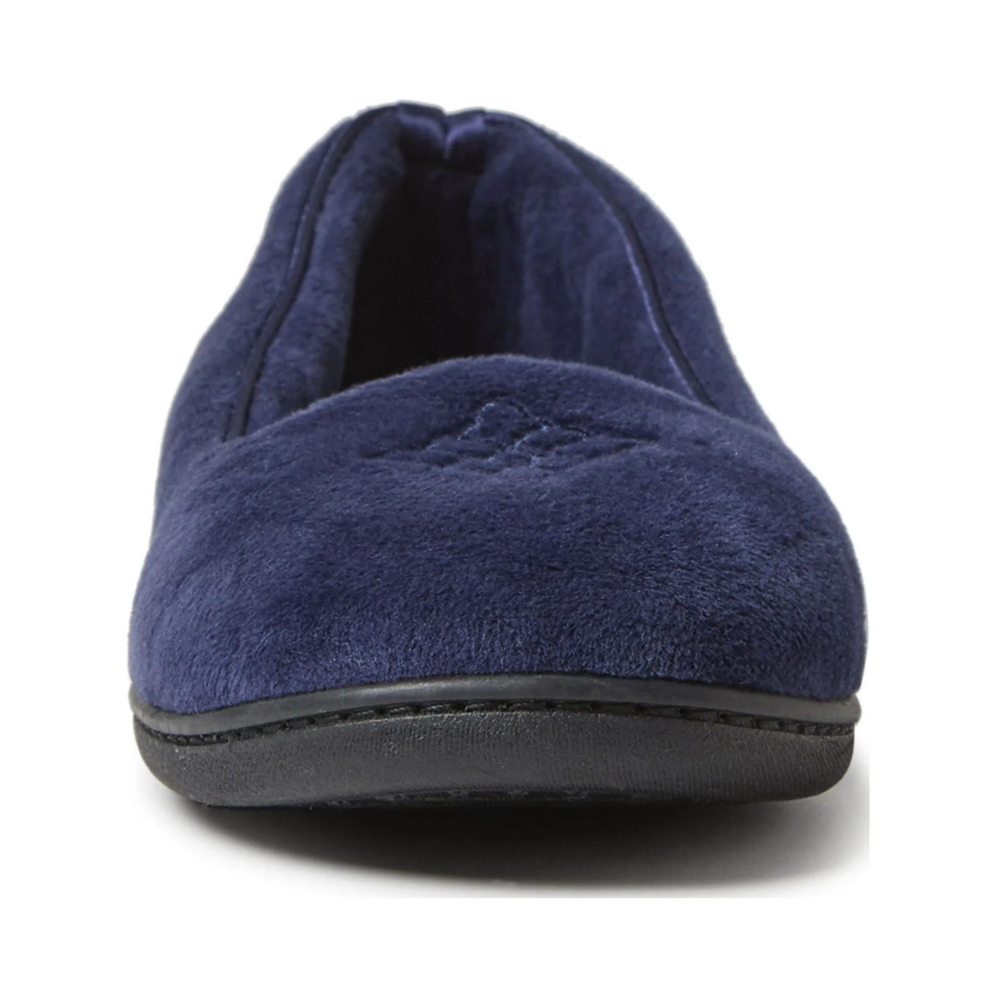 DEARFOAMS Womens Shoes 38 / Navy DEARFOAMS -  Rebecca Microfiber Velour Closed Back Slipper