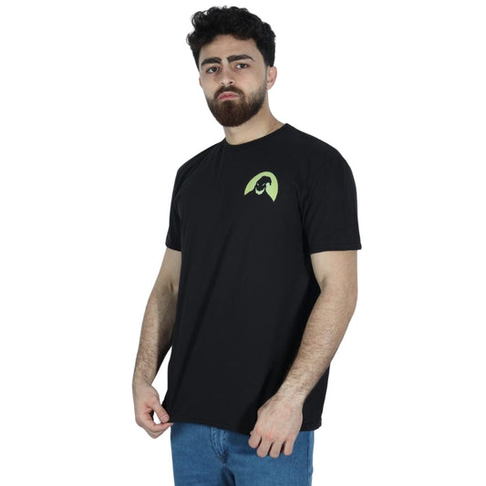 DELTA SOFT Mens Tops L / Black DELTA SOFT - Chest Printed T-Shirt
