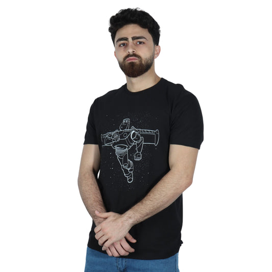 DELTA SOFT Mens Tops L / Black DELTA SOFT - Graphic T-Shirt