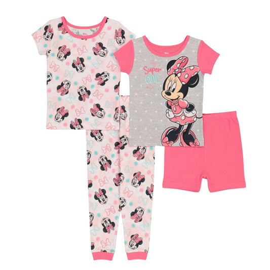 DISNEY Baby Girl 12 Month / Multi-Color DISNEY - BABY -  Minnie Mouse Pajama, 4 Piece Set