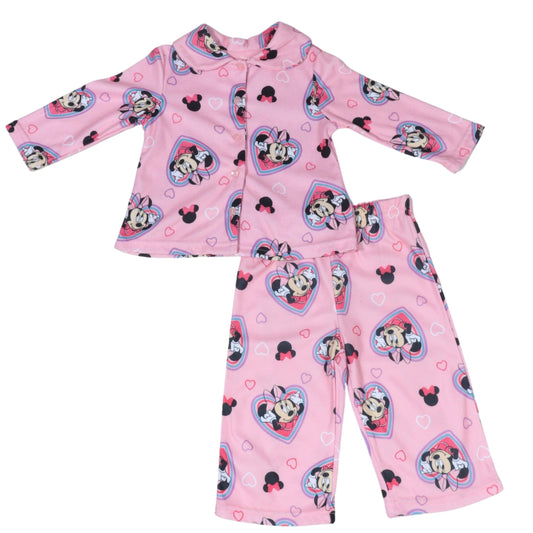 DISNEY Baby Girl 18 Month / Multi-Color DISNEY - Minie hearts baby girl pajama set