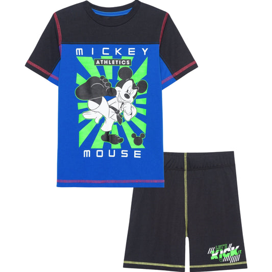 DISNEY Boys Set XS / Multi-Color DISNEY -KIDS - Karate Mickey Active, 2 Piece Set