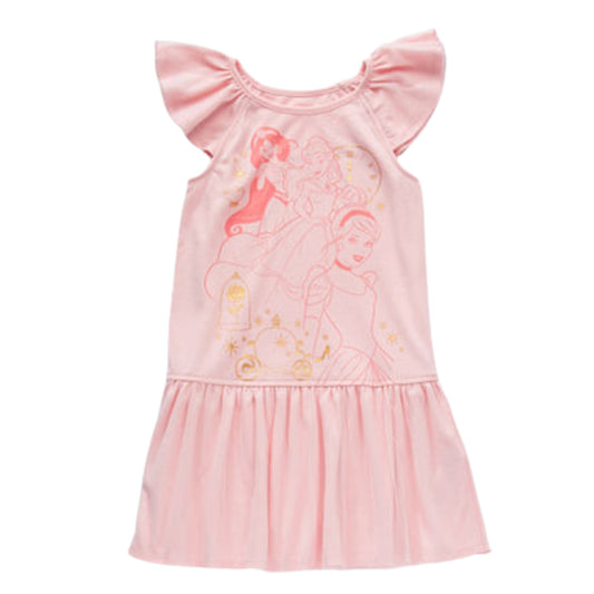 DISNEY Girls Dress S / Pink DISNEY - KIDS - Little & Big  Sleeveless Princess Round Neck Dress
