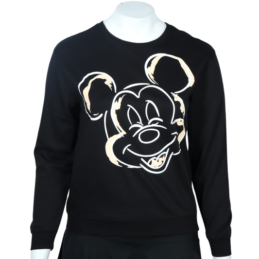 DISNEY Womens Tops XL / Black DISNEY - Happy graphic print sweatshirt