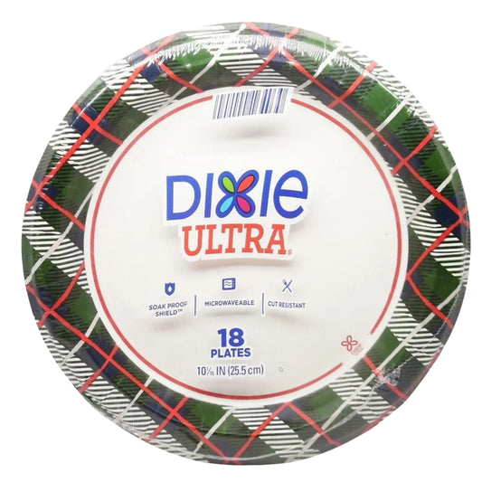 DIXIE ULTRA Kitchenware DIXIE ULTRA - Plaid paper plates